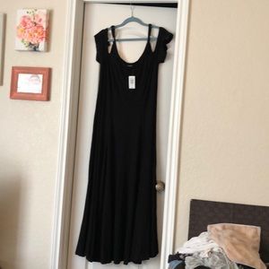 Torrid Black Cold-shoulder Dress, size 0